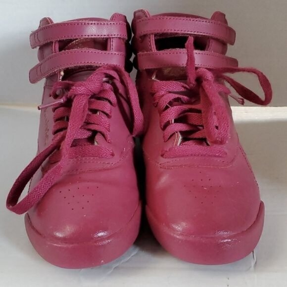 Reebok High Tops Freestyle Hi Grade School Vintage 80's Classic Women's WOMANS 5 - Picture 6 of 14